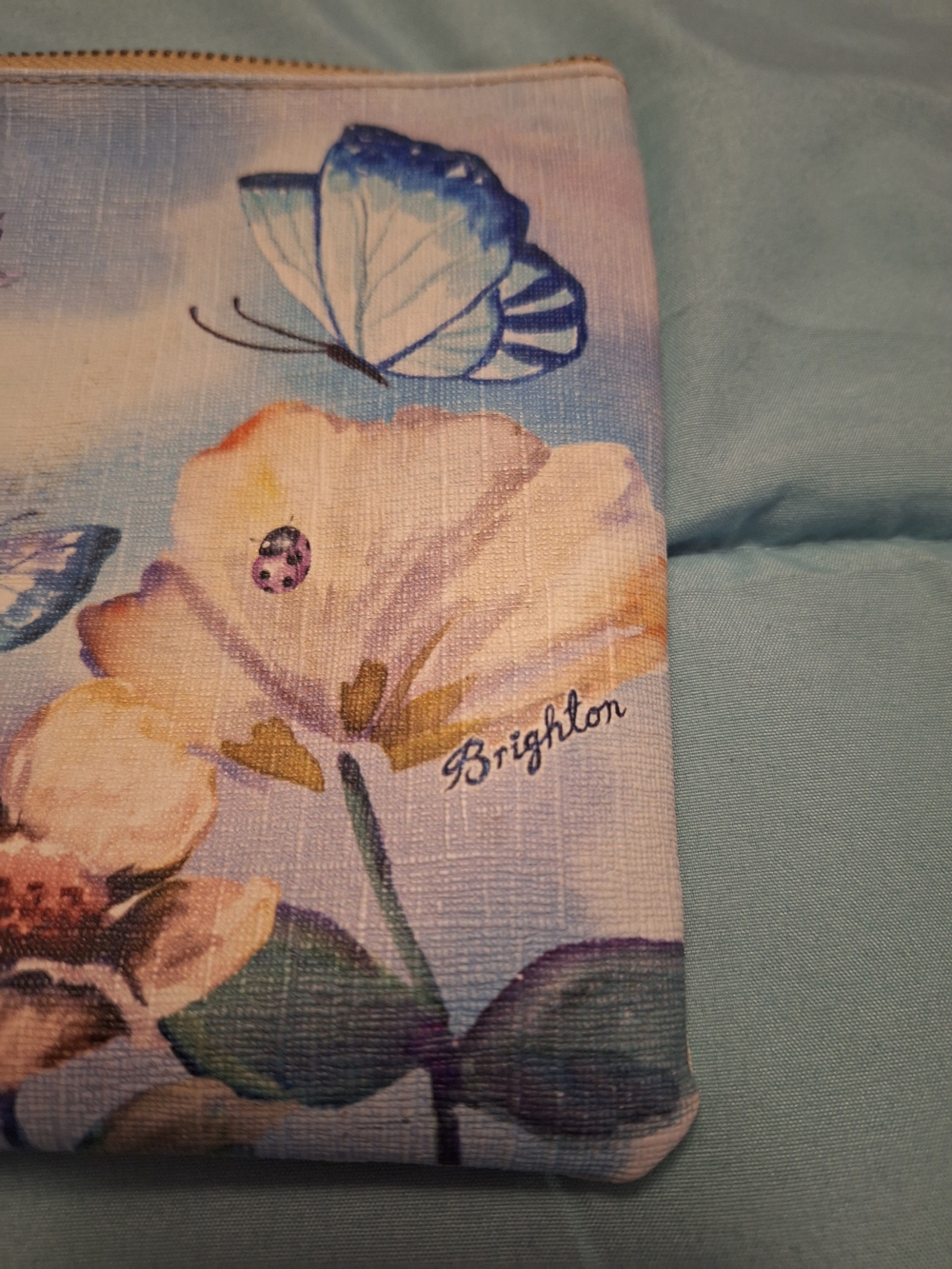 Brighton Floral Butterfly Wristlet Clutch in Pastel Multicolor - Picture 3 of 8